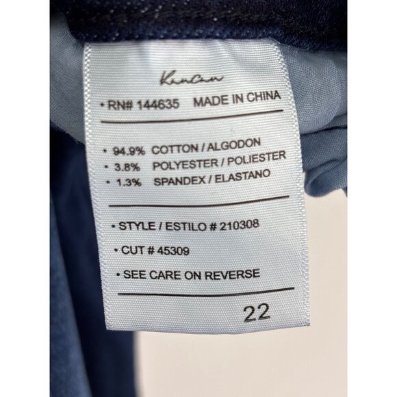 KanCan Flare High Rise Jean Dark Wash Blue Size 22 Plus - Picture 5 of 6
